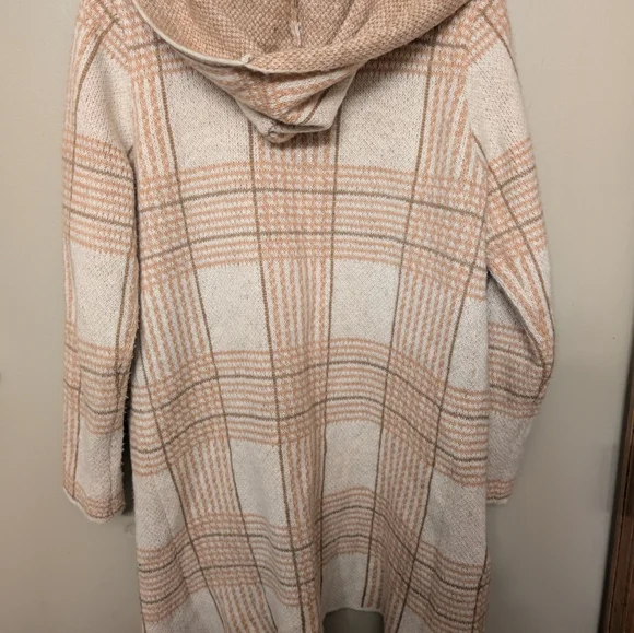 Fortune + Ivy Versatile hooded long overcoat type sweater - Picture 5 of 6